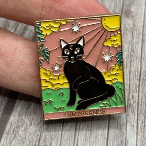 NEW Enamel Pin “Temperance” Cat Tarot Divination Witchy Magic Goth